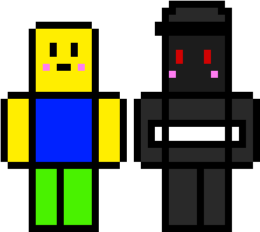 Noob & Guest - Cross-stitch (470x480), Png Download