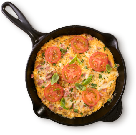 Easy Pizza Omelette - Omelette (550x550), Png Download