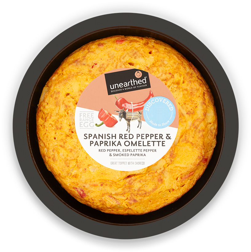 Unearthed Spanish Red Pepper & Paprika Omelette (1024x852), Png Download