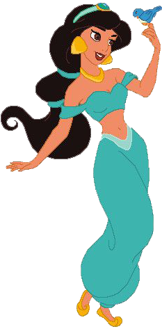 Princess Jasmine And Her Pet Tiger (600x600), Png Download