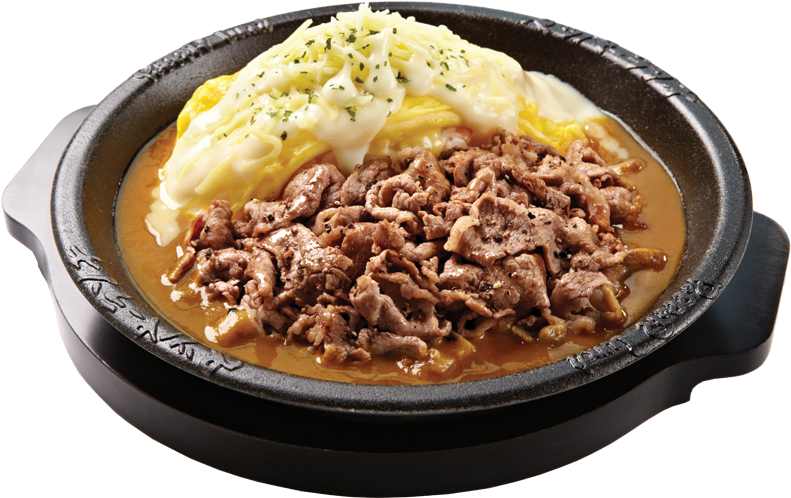 Cheesy Omelette With Curry Sauce - Japanese Curry (880x740), Png Download