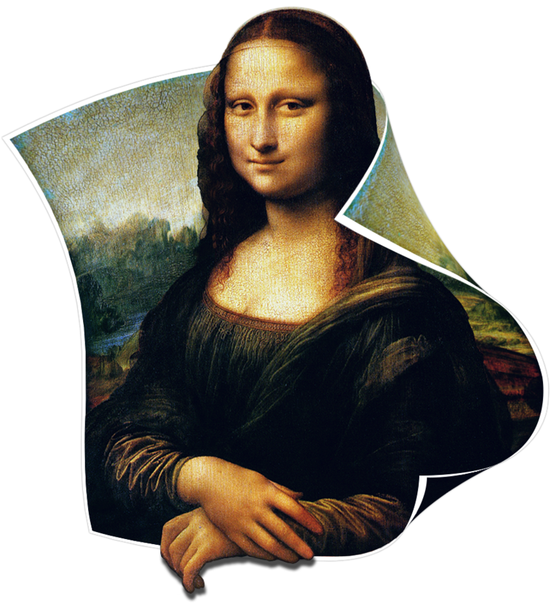 Mona Lisa Png - Leonardo Da Vinci Mona Isa (894x894), Png Download