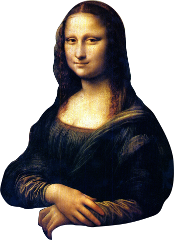 Mona Lisa Transparent (350x482), Png Download