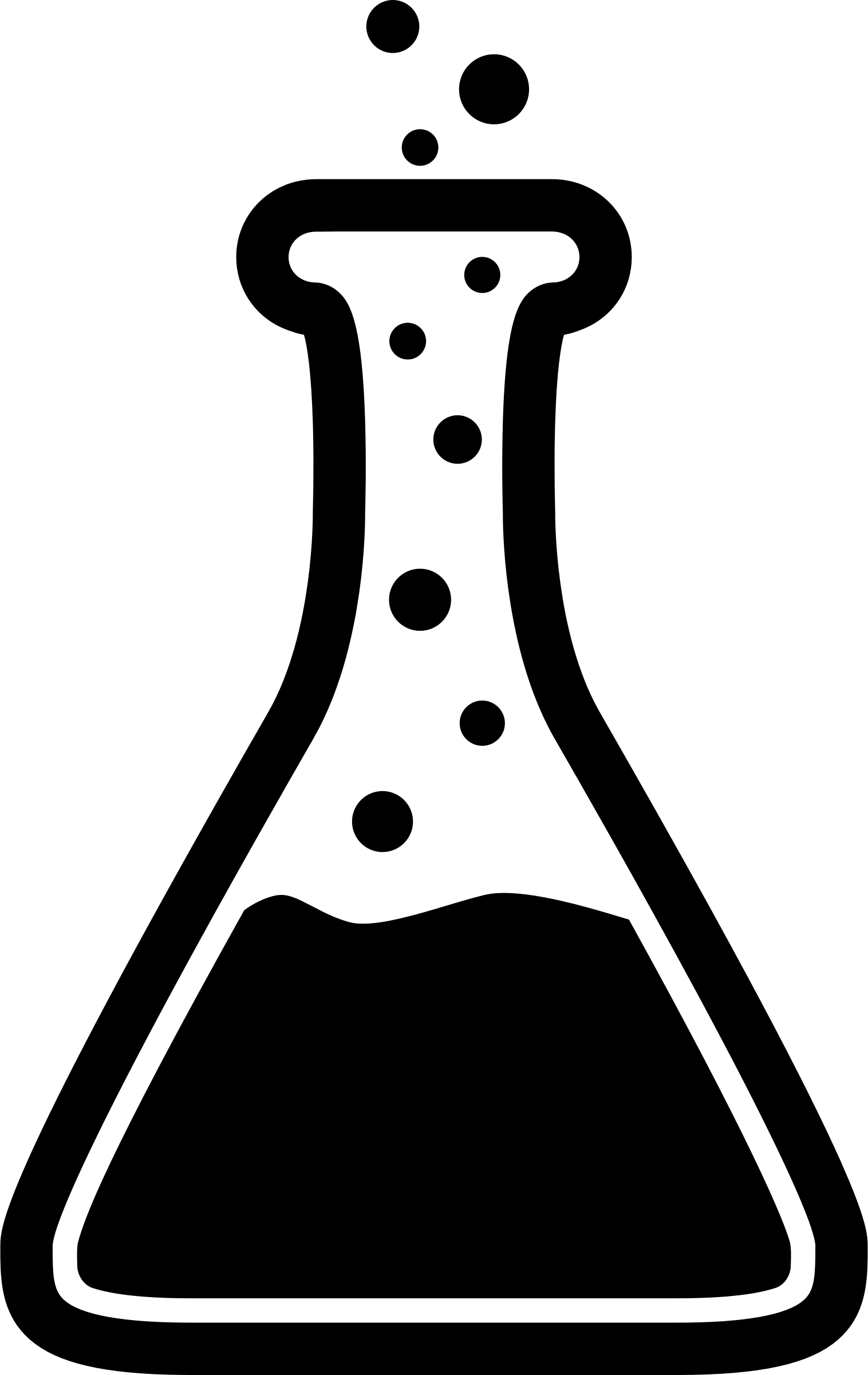 Erlenmeyer Flask Icon - Erlenmeyer Flask Clipart (631x1000), Png Download