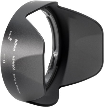 Nikon Hb-n106 Bayonet Lens Hood - Nikon Hb-n106 Lens Hood (600x510), Png Download