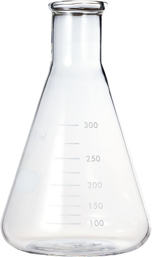 Erlenmeyer Flask Laboratory Flask Laboratory Glassware - Bottle (1000x1000), Png Download