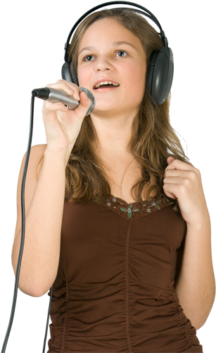 Singer Gril Png (800x592), Png Download