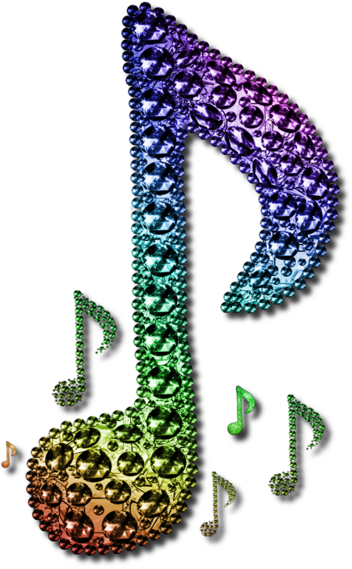 Rainbow Musical Notes Design By Jssanda On Clipart - Clipart Purple Musical Notes (600x818), Png Download
