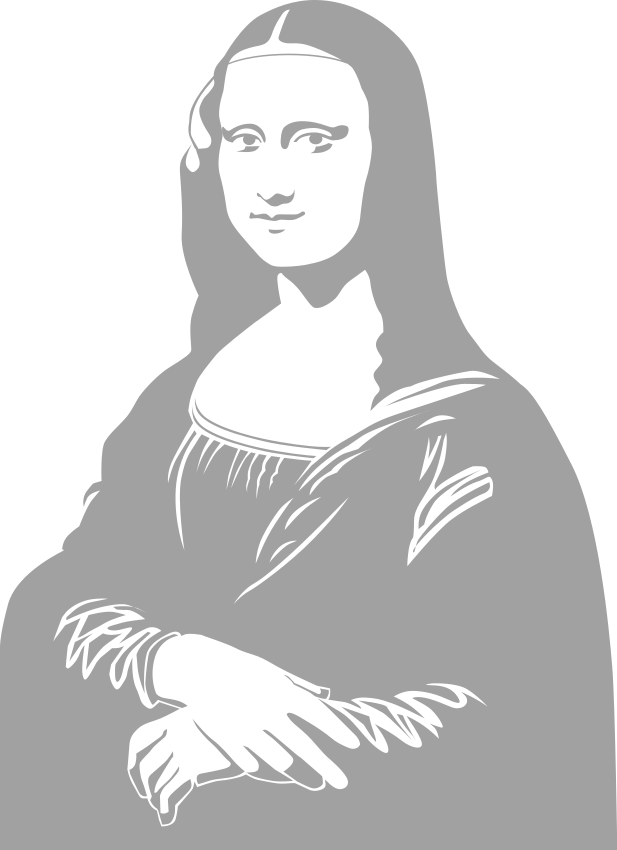 Mona Lisa No Background (617x850), Png Download