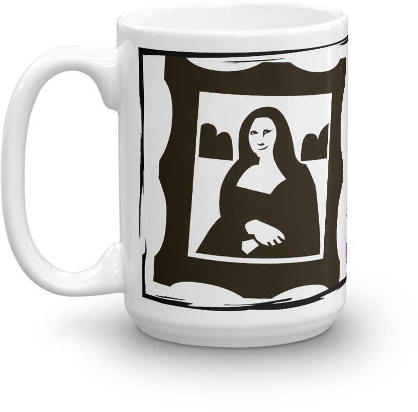 Mona Lisa Mug - Coffee Cup (1000x1000), Png Download