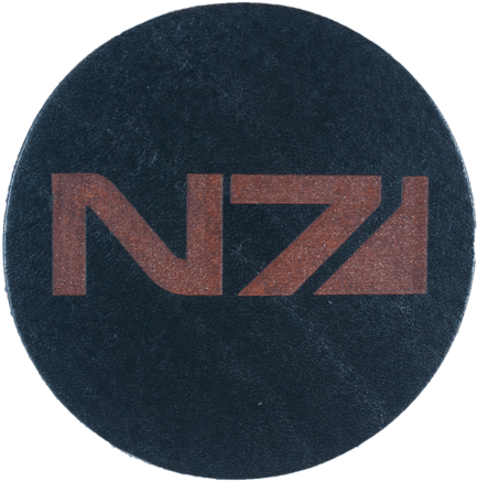 Mass Effect Inspired Coaster - Circle (480x480), Png Download