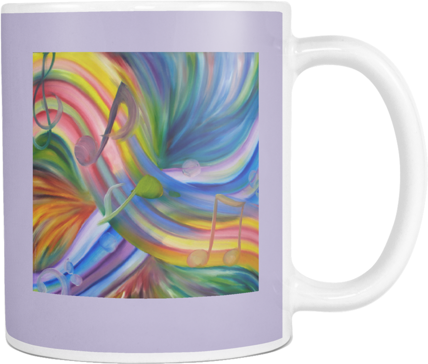 Rainbow Colorful - Music (960x960), Png Download