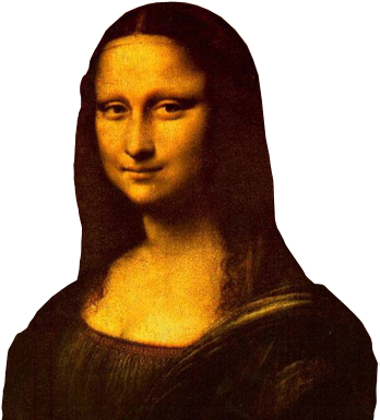 Deluxe Background Of Mona Lisa Floating Objects Festival - Leonardo Da Vinci Resumo (400x405), Png Download