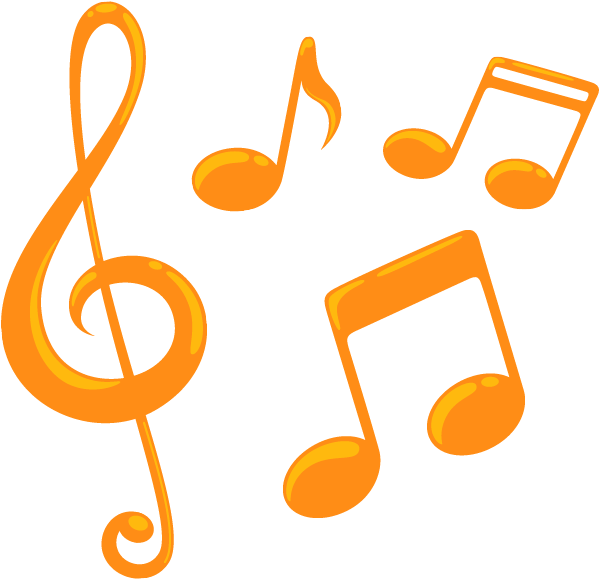 Colorful Music Note Png Music Notes - Guitar Music Note Png (600x580), Png Download