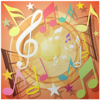 Musical Background (400x400), Png Download