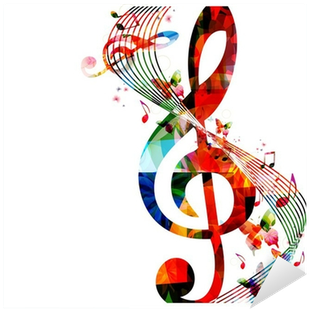 Colorful Background With Music Notes Sticker • Pixers® - Thank You For Attending Gala (400x400), Png Download