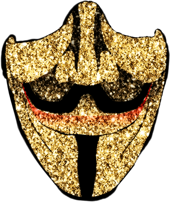 Mask Vendetta Guyfawkes Remixit Gold Guccigang Luxury - Emblem (1024x1024), Png Download
