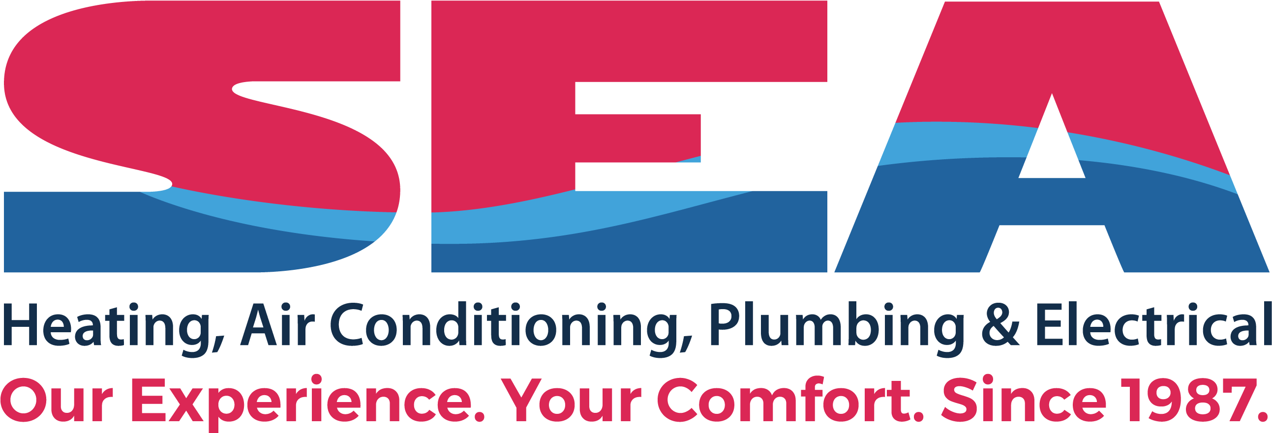 Sea Hvac, Plumbing & Electrical - Hvac (2726x1080), Png Download