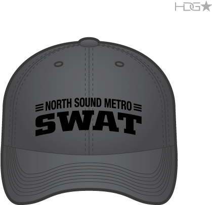 North Sound Metro Swat Grey Flexfit® Hat - Swat Hat Png (500x500), Png Download