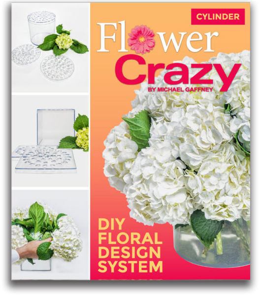 Diy Floral Design System - Flower Crazy By Michael Gaffney - Cylinder (600x600), Png Download