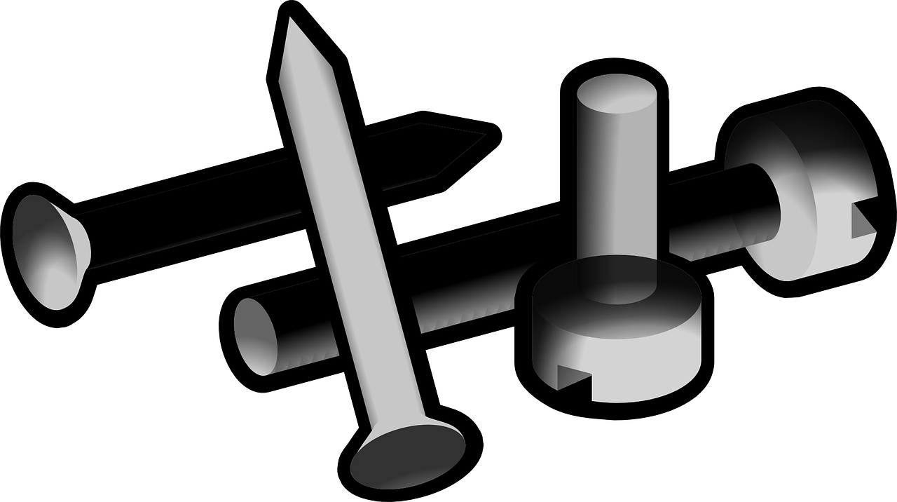 Screws Clipart Nails - Nails Clipart (600x336), Png Download