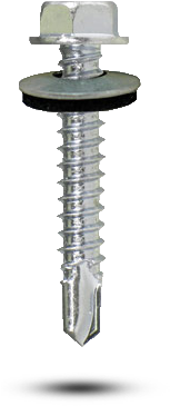 Hex Washer Head Self-drilling Screw - C-clamp (338x391), Png Download