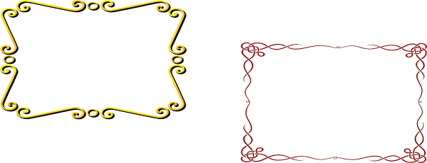 Border Gold Black Png (600x230), Png Download