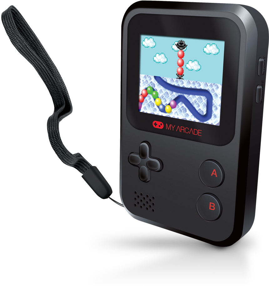 Gamer Mini - Dreamgear Gamer Mini 160 Built-in Games - Black (1000x1000), Png Download