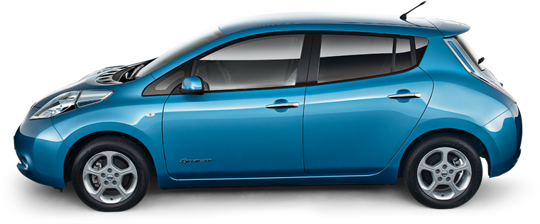 If You've Never Sold A Car Before, You May Feel A Little - Blue Electric Car Leaf (760x415), Png Download