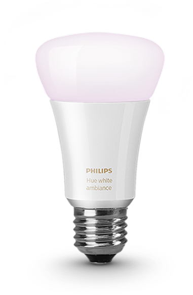 Philips Hue White Ambiance A19 Single Bulb Image - Philips Hue White Ambiance Dimming Kit + Philips Hue (600x600), Png Download