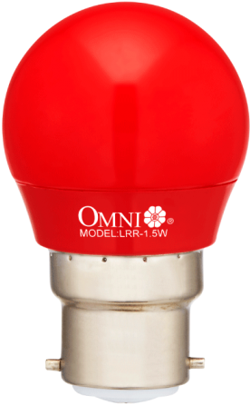 Led Red Round Bulb - Light-emitting Diode (500x500), Png Download