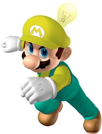 Bulb Mario Smw3d - Super Mario Official Sticker Book (nintendo) By Steve (350x472), Png Download