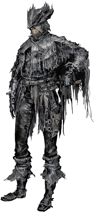 Bloodborne-hunter - Bloodborne Atuendo De Cazador (496x746), Png Download