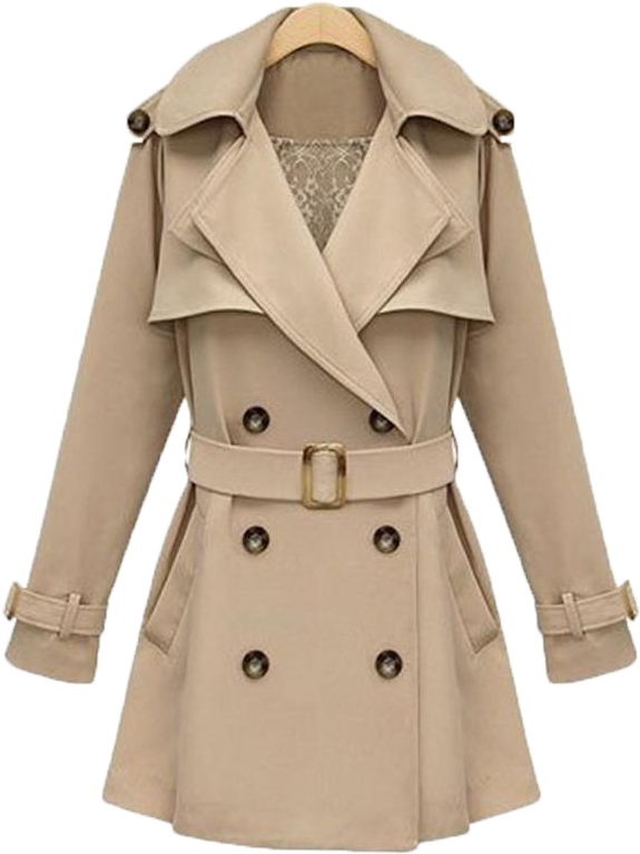 Coat Png Background - Trench Coat Beige Women (800x800), Png Download