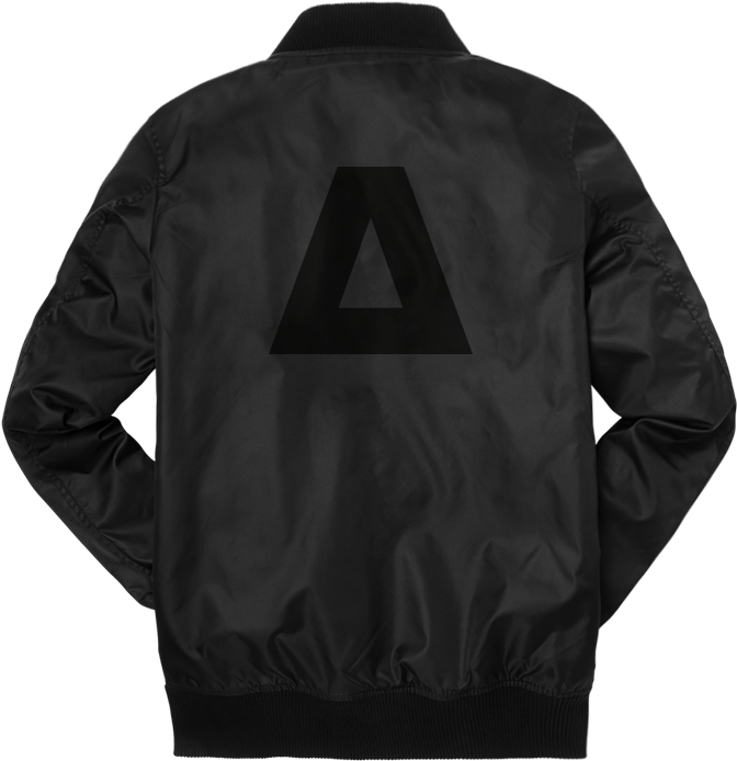 Jay Hardway Bomber Back - Zipper (764x816), Png Download