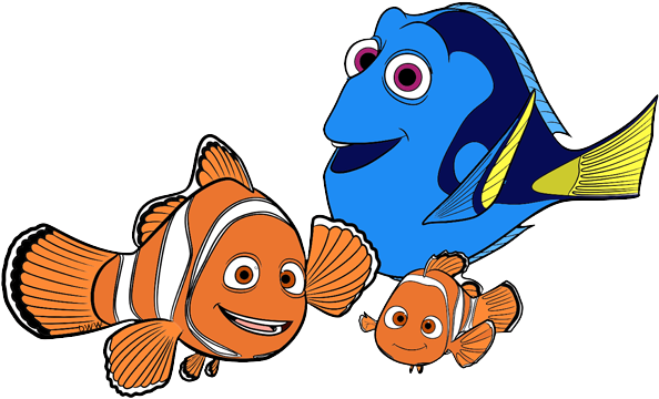 Marlin Dory, Nemo, - Nemo And Dory Clipart (600x371), Png Download