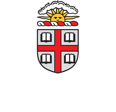 Brown University - Brown University Logo White (396x381), Png Download