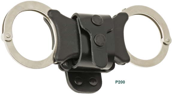 Handcuff Carriers - Handcuffs On Police Belt (580x350), Png Download