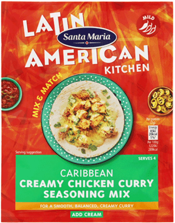 101118 Png8 - Santa Maria Caribbean Creamy Chicken Curry Mix (960x960), Png Download