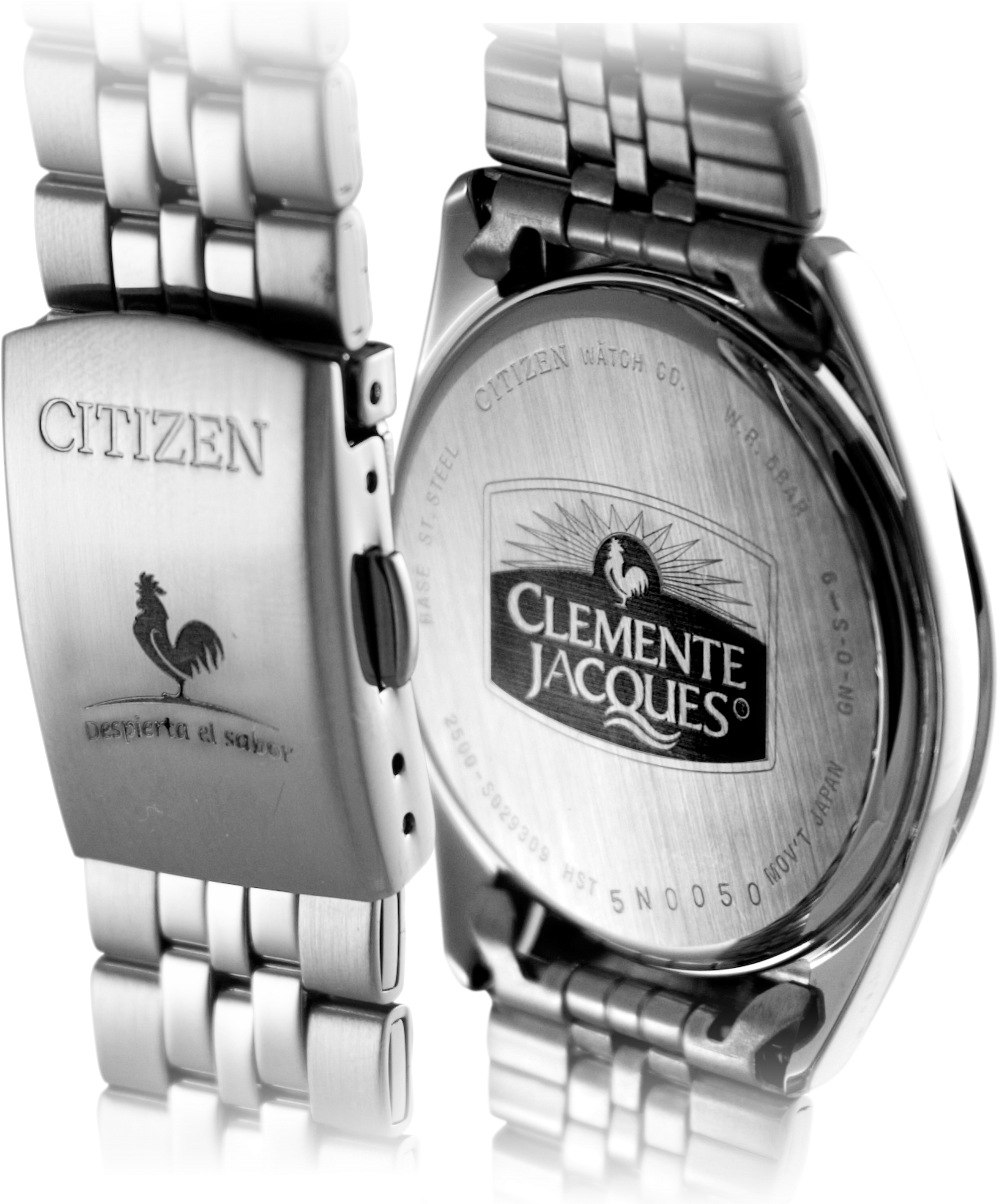 Grabado En Tapa Y Broche - Analog Watch (2362x2598), Png Download