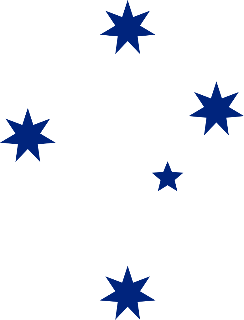 Southern Cross - Southern Cross Stars Blue (779x1024), Png Download