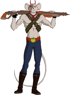 Vinnie - Biker Mice From Mars Png (300x416), Png Download