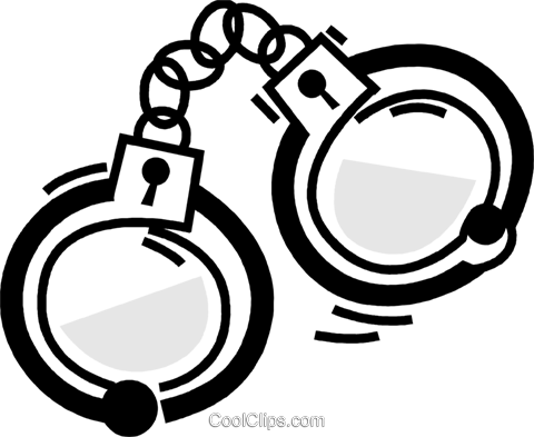 Handcuffs And Leg Irons Royalty Free Vector Clip Art - Clip Art (480x393), Png Download