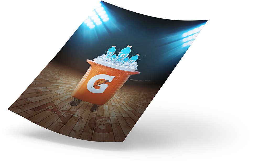 Paul George And Gatorade Billboard - Graphic Design (1200x960), Png Download