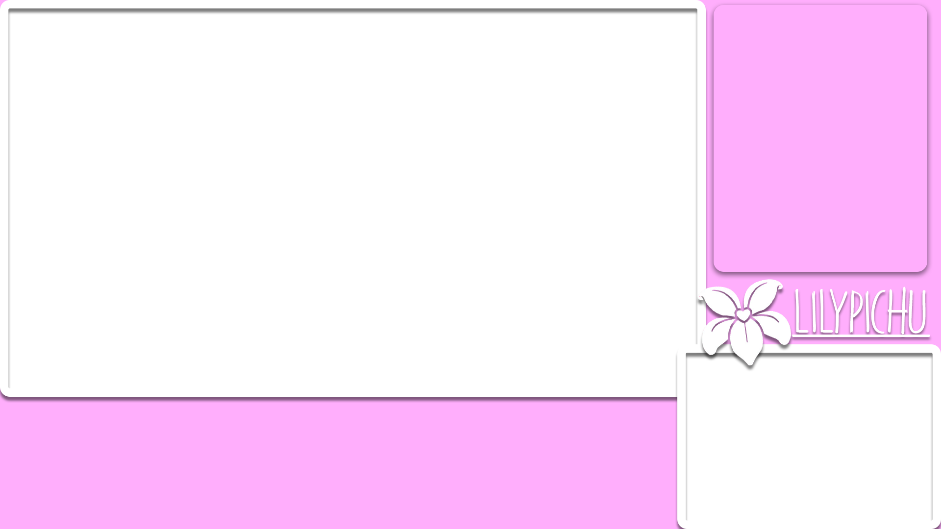Lily Pichu Stream Layout [i Made This In 30 Minutes] (1920x1080), Png Download