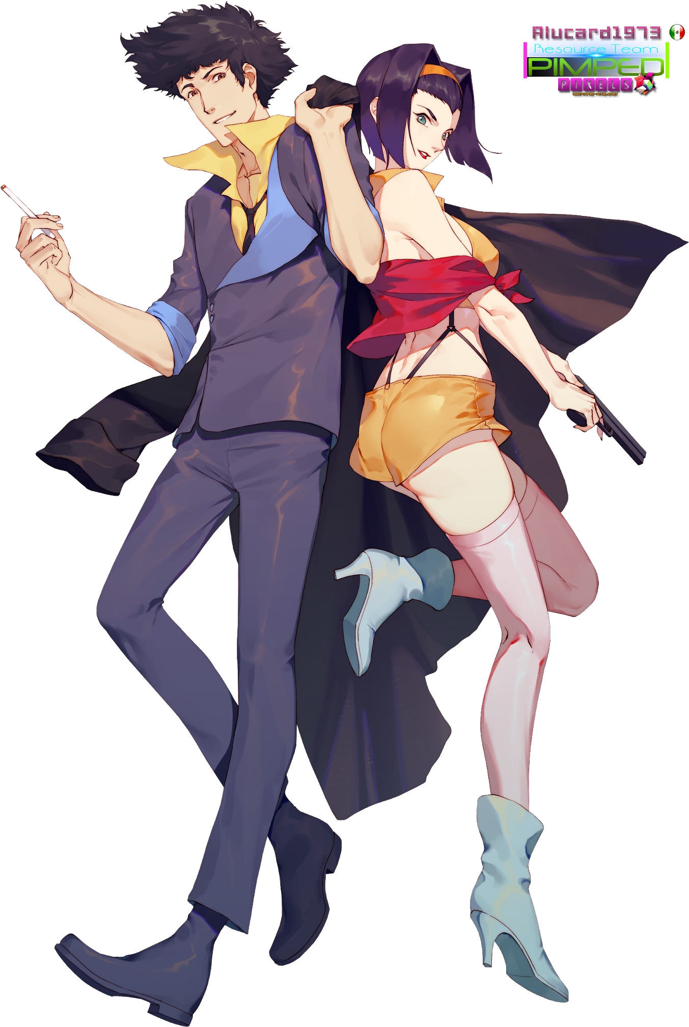 Cowboy Bebop Арт (1391x2048), Png Download