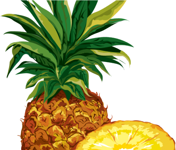 Flower Clipart Pineapple - Pineapple With Transparent Background Clipart (640x480), Png Download