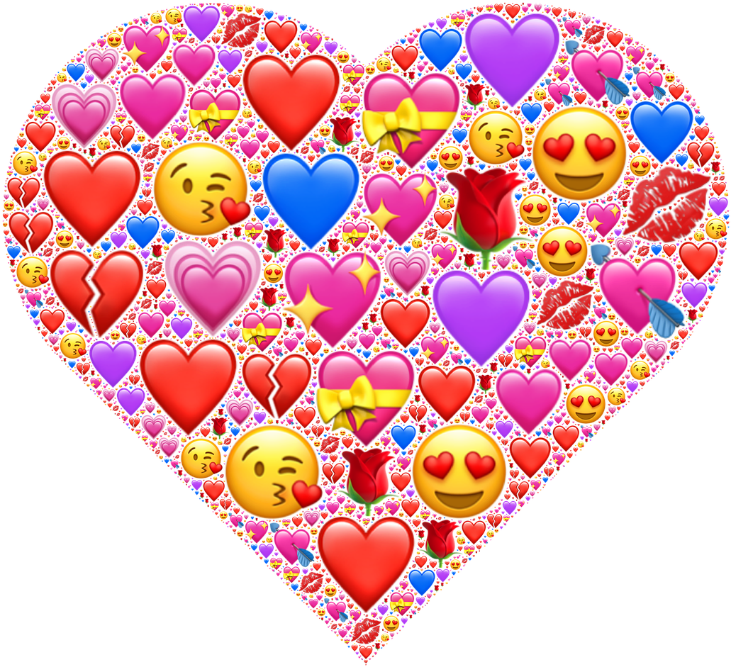 Love And Affection Hearts Png (1280x1280), Png Download