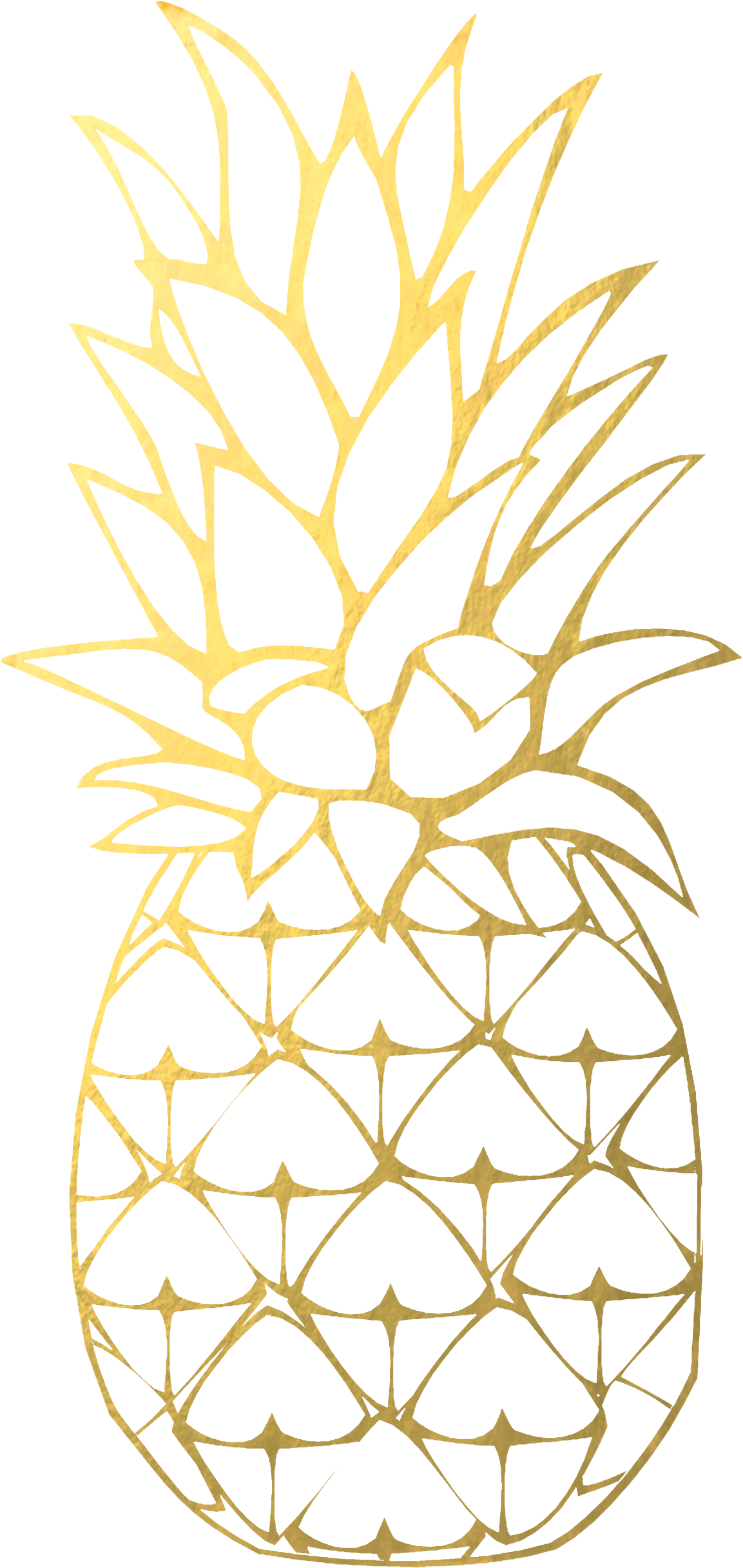 Kawaii Designs Hawaii Cupcake Cake Ⓒ - Coloring Picture Of Pineapple (1400x2624), Png Download