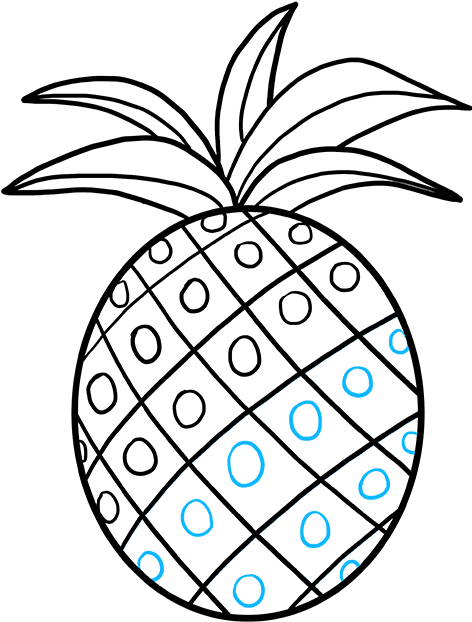 680 X 678 3 - Pineapple Drawing (680x678), Png Download